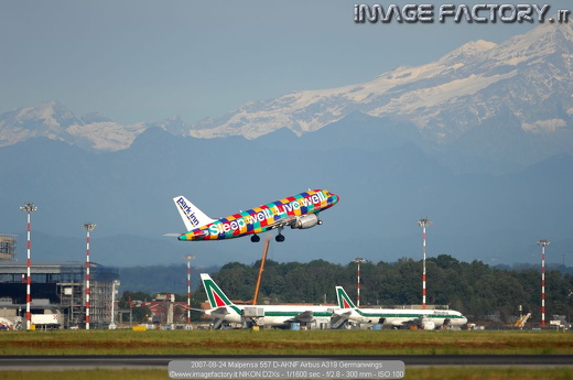2007-08-24 Malpensa 557 D-AKNF Airbus A319 Germanwings